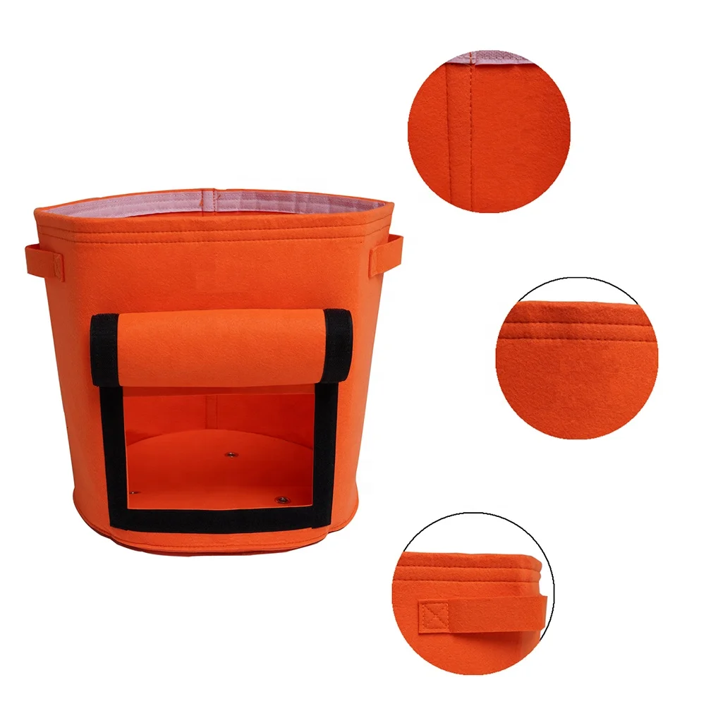 9 Gallon Potato Plant Bag Durable Non-Woven Fabric Grow Bag Garden Fabric Pot with Dual Handles