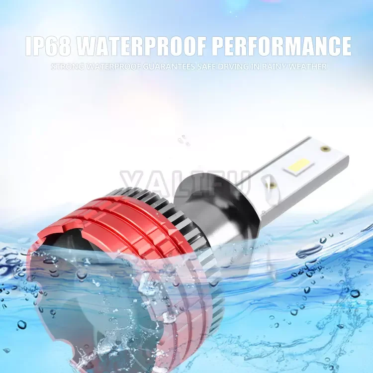 super bright led lamp 24v auto light csp led chips single beam 4600lm 6000k headlight for car