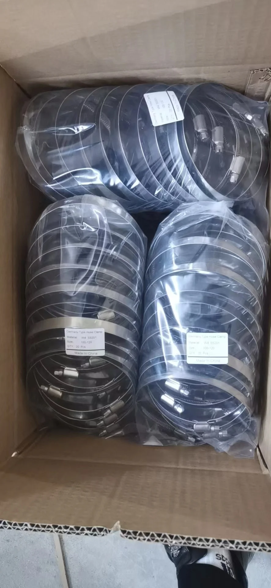 9mm Band width W4 German Type Hose Clamp accepting manufacturer with Rohs Certificate