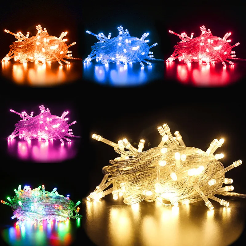 Hot Sale 10M 20M 30M 50M 100M Outdoor Indoor Home Party Waterproof  Christmas Festival Holiday Decoration LED Lights String