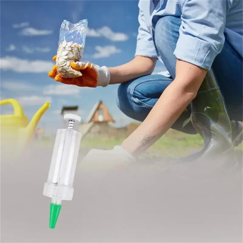 1pc Easy-Use Handheld Seed Sower Adjustable Mini Seeder for Efficient Planting Ideal for Home Gardens and Flower Pots Yard Tools