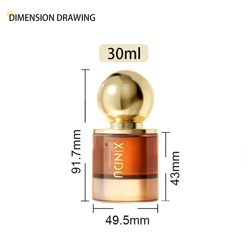 30ml 50ml Cream Foundation Lotion Pump Bottle  Empty Glass Oil Spray Serum Lotion Pump Bottle With Gold Pump Head