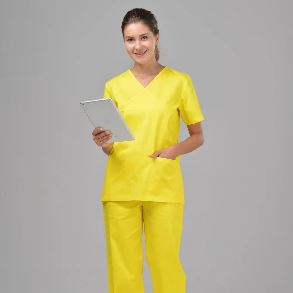 100% cotton fashionable nurse uniform design