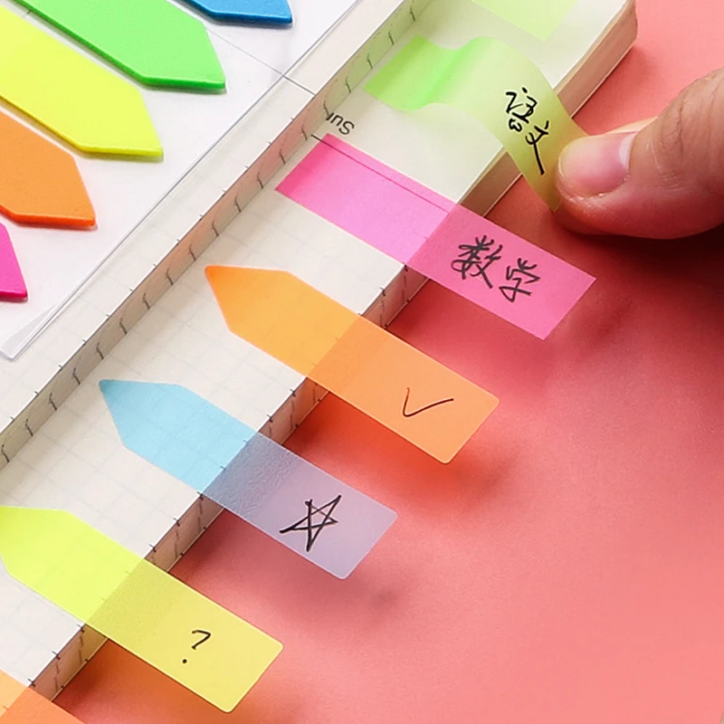 Customized disc bound sticky notes-5 color notebook sticky  notes