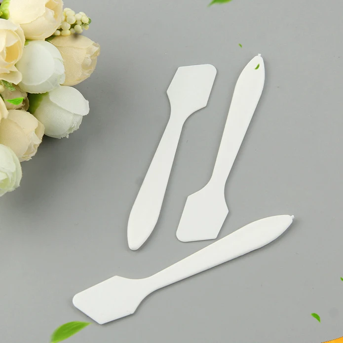 Private Label Plastic cosmetic jar spatula Facial Spoon skincare disposable facial mask spatula
