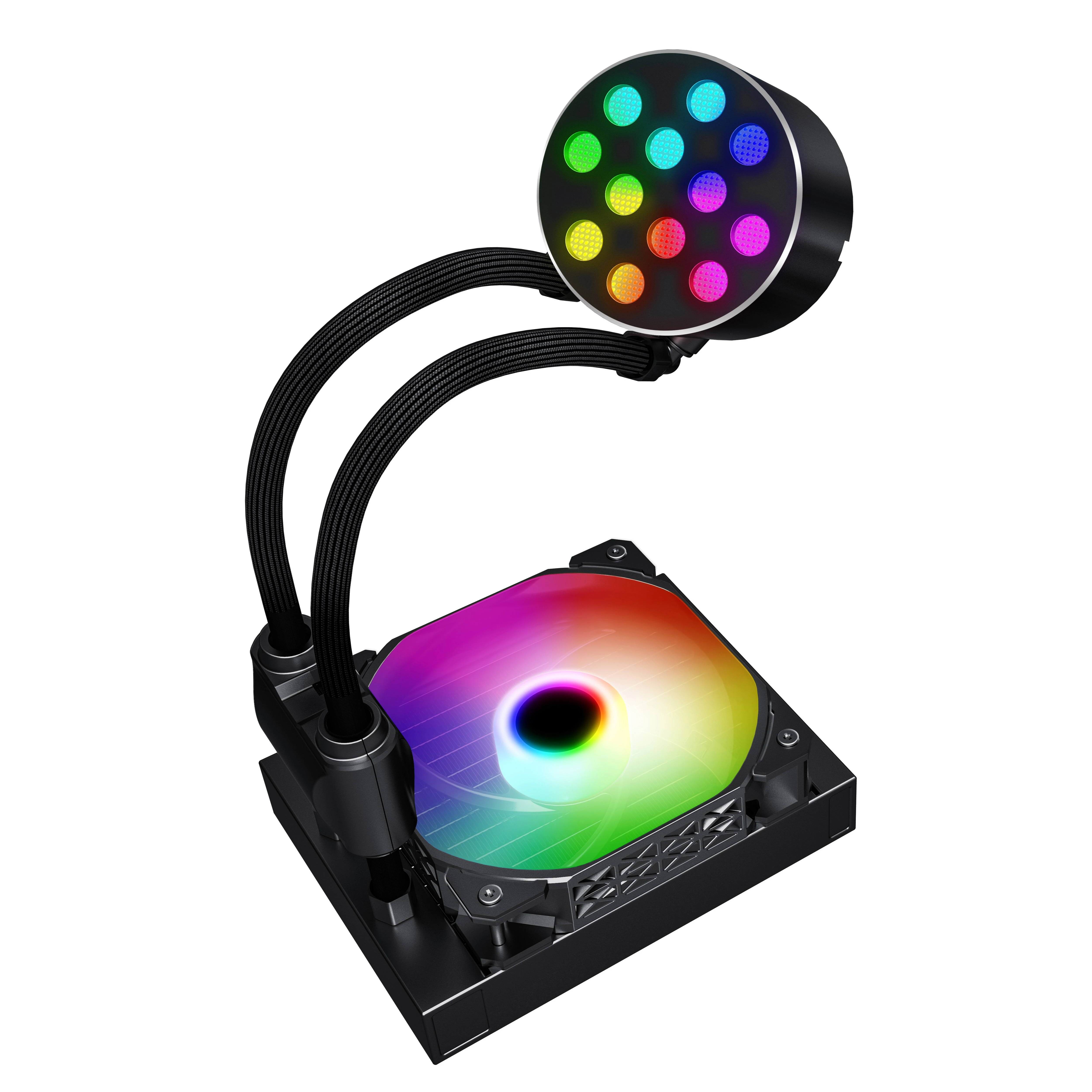 Высокоэффективный черный радиатор для процессора SAMA 120 мм