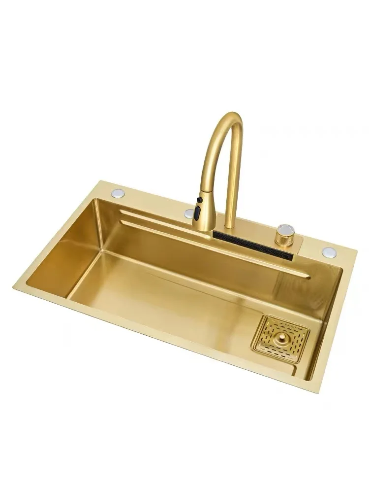 wholesale custom 33 Inch Double Bowl Drop In Kitchen Sink Top Mounted 18 Gauge 304 Stainless Steel Sink with Strainer