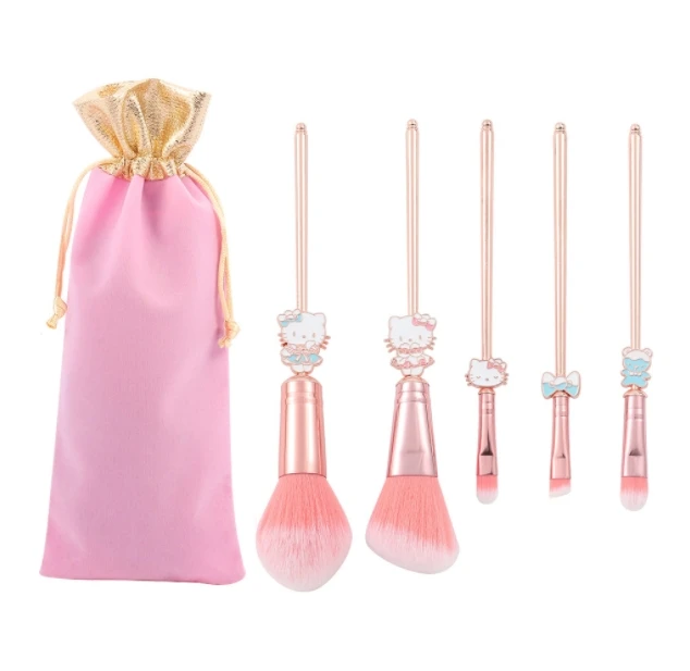 Распродажа, качественные синтетические кисти для макияжа, набор косметических кистей для макияжа hello kitty, набор кистей для макияжа