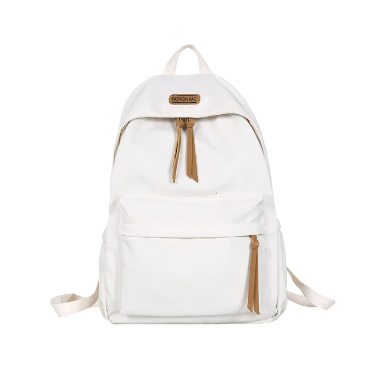 Stock Available Schoolbag Male College Students Fashion Trend Simple Plush Backpacks Female Leisure Computer Children Backpack