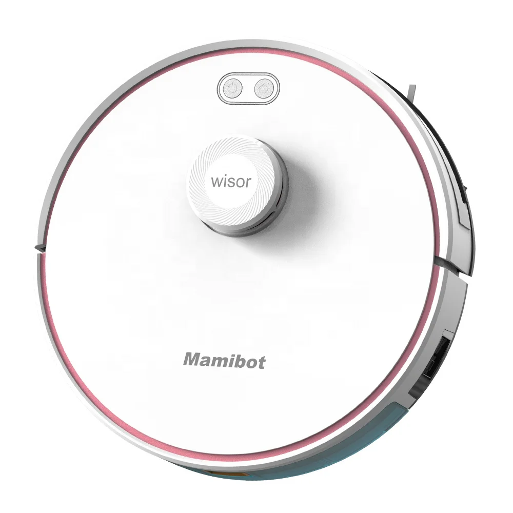 Mamibot EXVAC880 Wisor Best Laser Robotic Vacuum Cleaner With LDS+SLAM Navigation Hybrid EU Plug Dry Function-LDS4.0