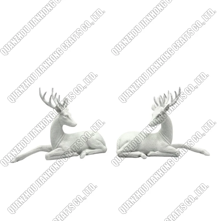Custom Resin Custom Sculpture Statue Deer Custom Figurine For Holiday Ornament