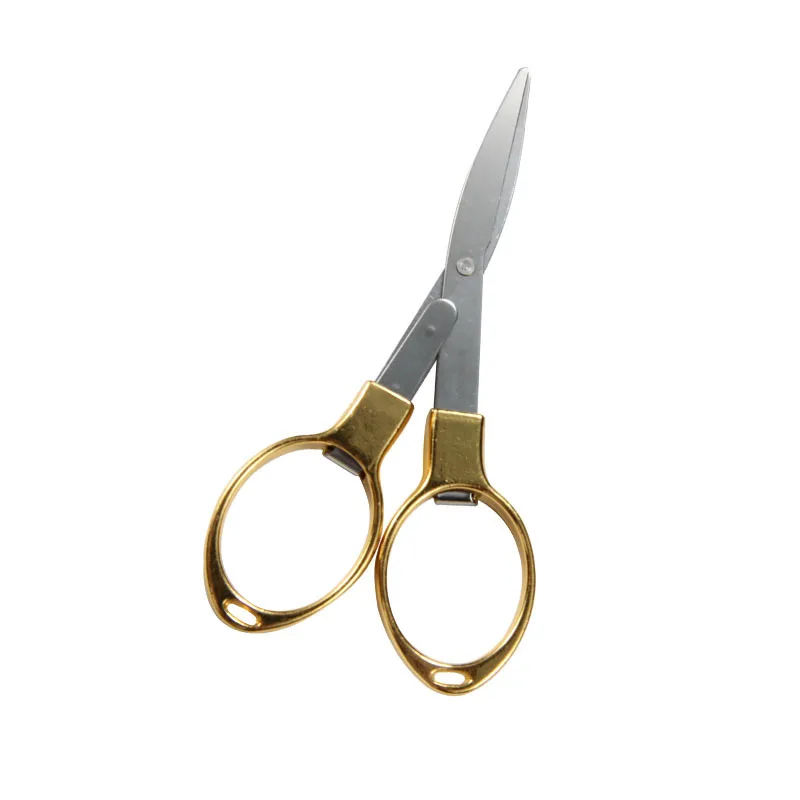 1PCS Portable Folding Scissors Carbon Steel Line Cutting Tools Mini Hand Tool Supplies Multifunctional Needlework Scissors