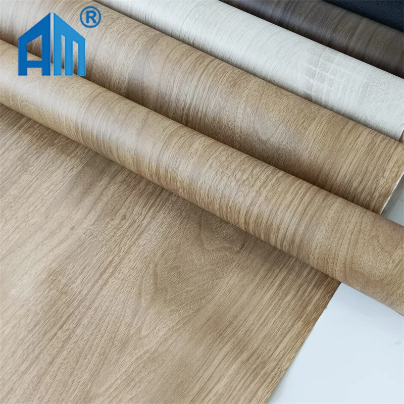Color Pvc Film High Glossy Solid  PVC Decorating Design Furniture Decor PVC Wrapping Film