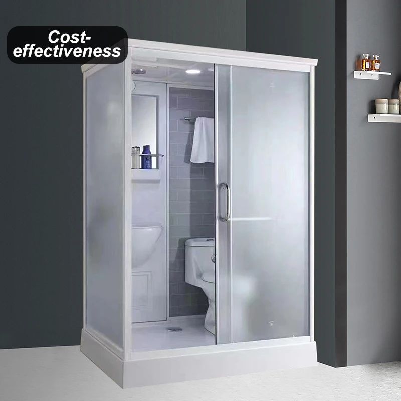 All In One Bathroom Unit Shower Prefabricated Modular Luxury Indoor Portable Complete Kit Bathroom Pod With Toilet