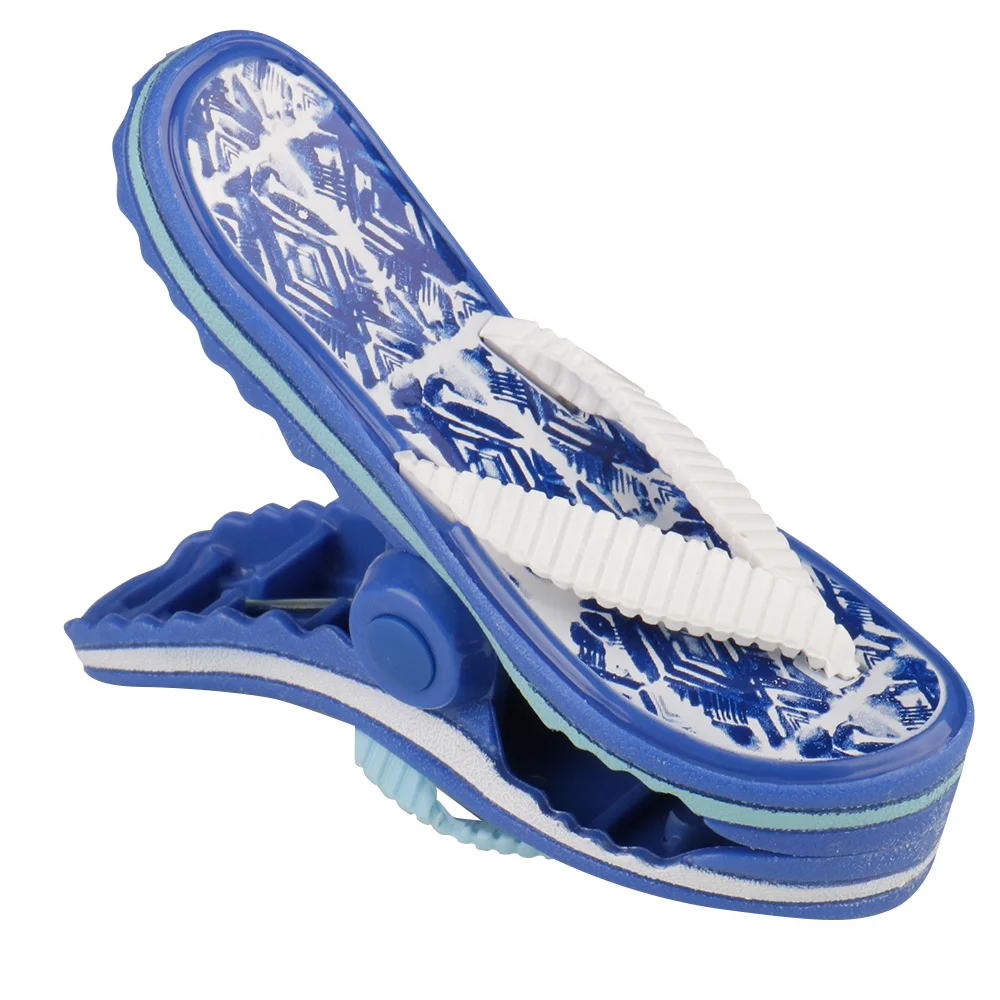 High Quality Windproof Patio and Pool Accessories Blue Beach Clip for Tourists Sunbathe