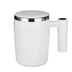 LBB Dropshipping Automatic Magnetic Self Stirring Mixing Coffee Cup Travel Stainless Steel Coffee Mug cup With Lid
