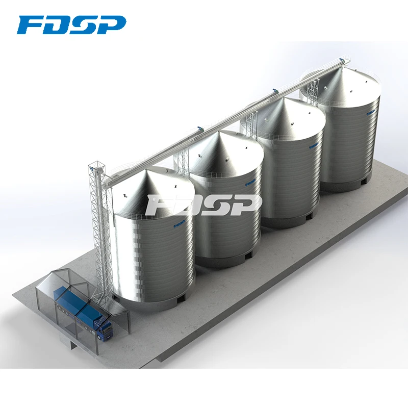 Hot Sale CE/ISO/SGS Approved Bottom Grain Silo Grain Steel Storage Silo