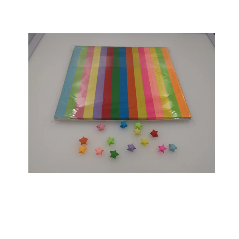 
Wholesale 2020 hot sales Multi-color customized size pure wood pulp paper stars 