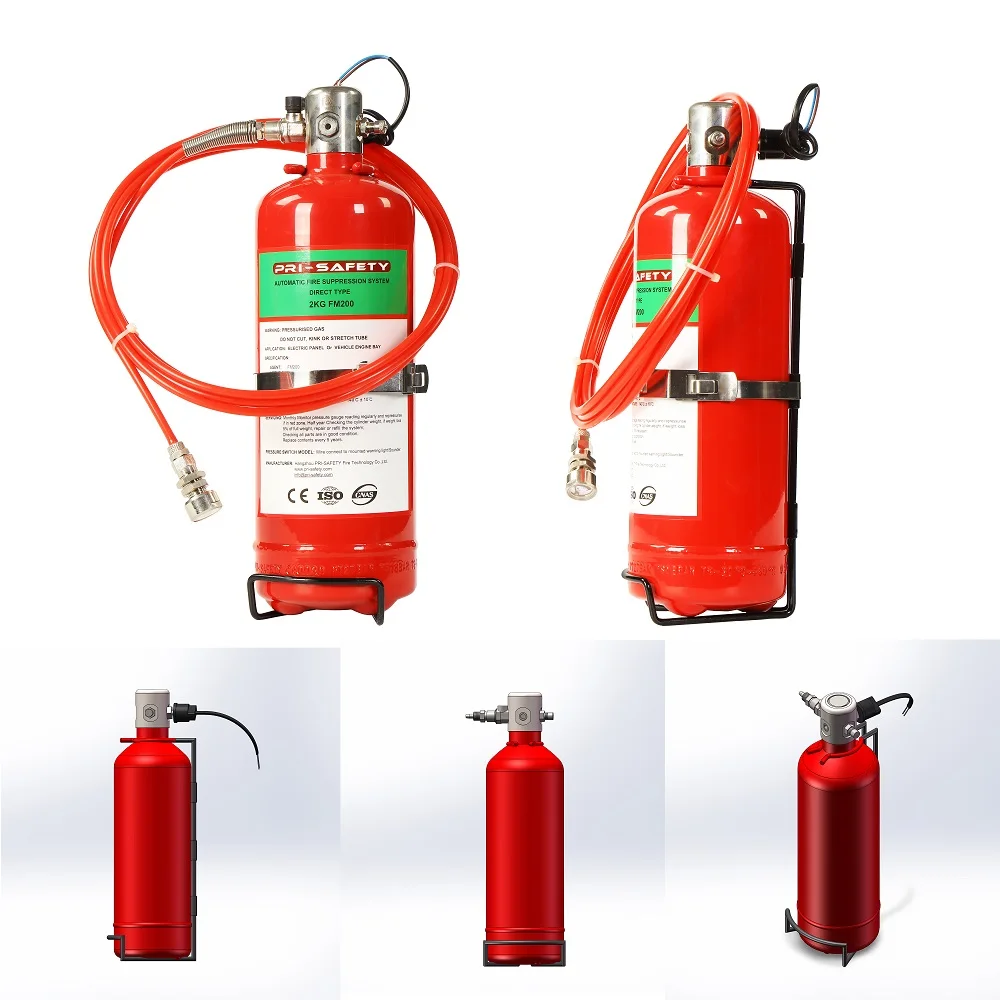 Gas agent FM-200 Automatic Fire Extinguisher for Battery Fire