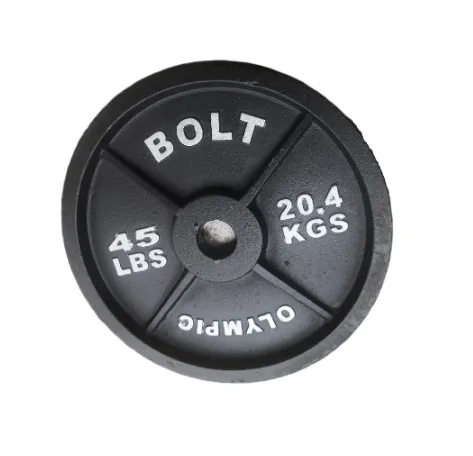Weight Lifting  45 LB  blackCast Iron Weight Plates for USA  gym workout