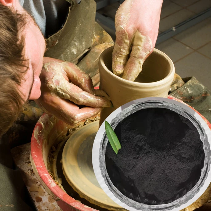 China Ningxia Humate production plant organic humic acid powder additives for ceramic industry