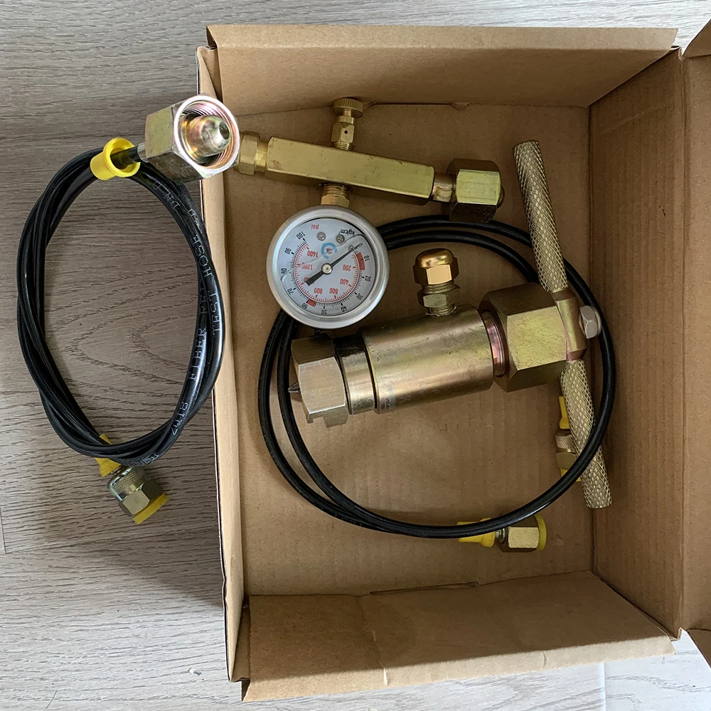 Excavator breaker hydraulic hammer nitrogen charging kit