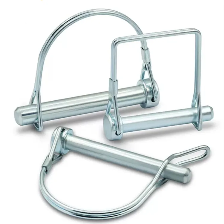 Snapper pin Stainless steel Square or round shaft locking safety wire-lock clevis tab lock pin for trailer