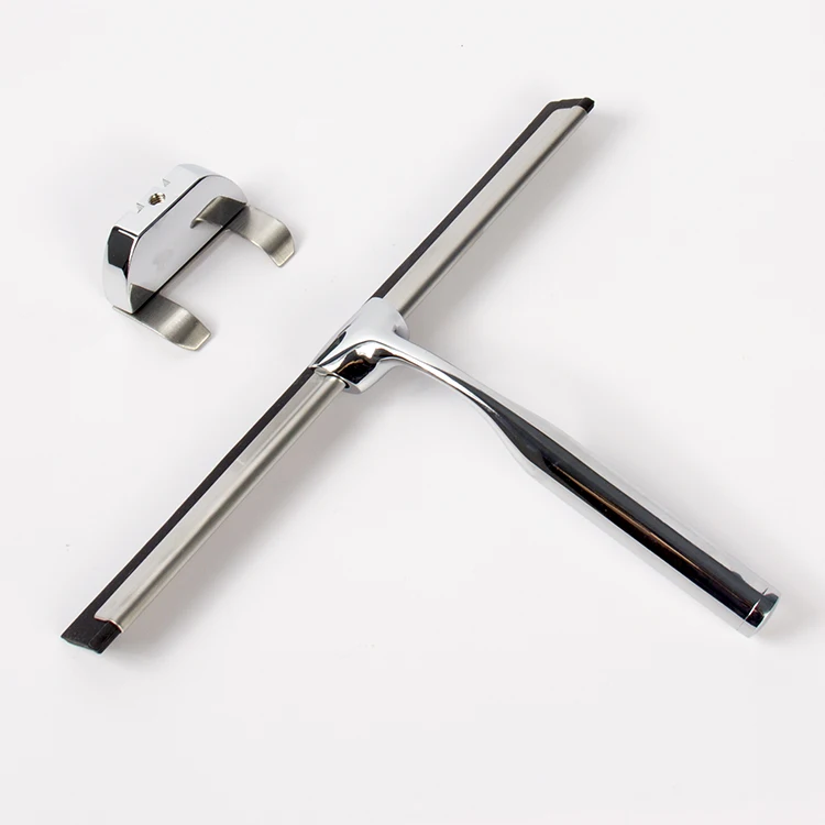 wholesale Bathroom Door Car Mirror Wiper Replacement Sticky Surface Non-Slip Stainless Steel metal cleaning squeegee