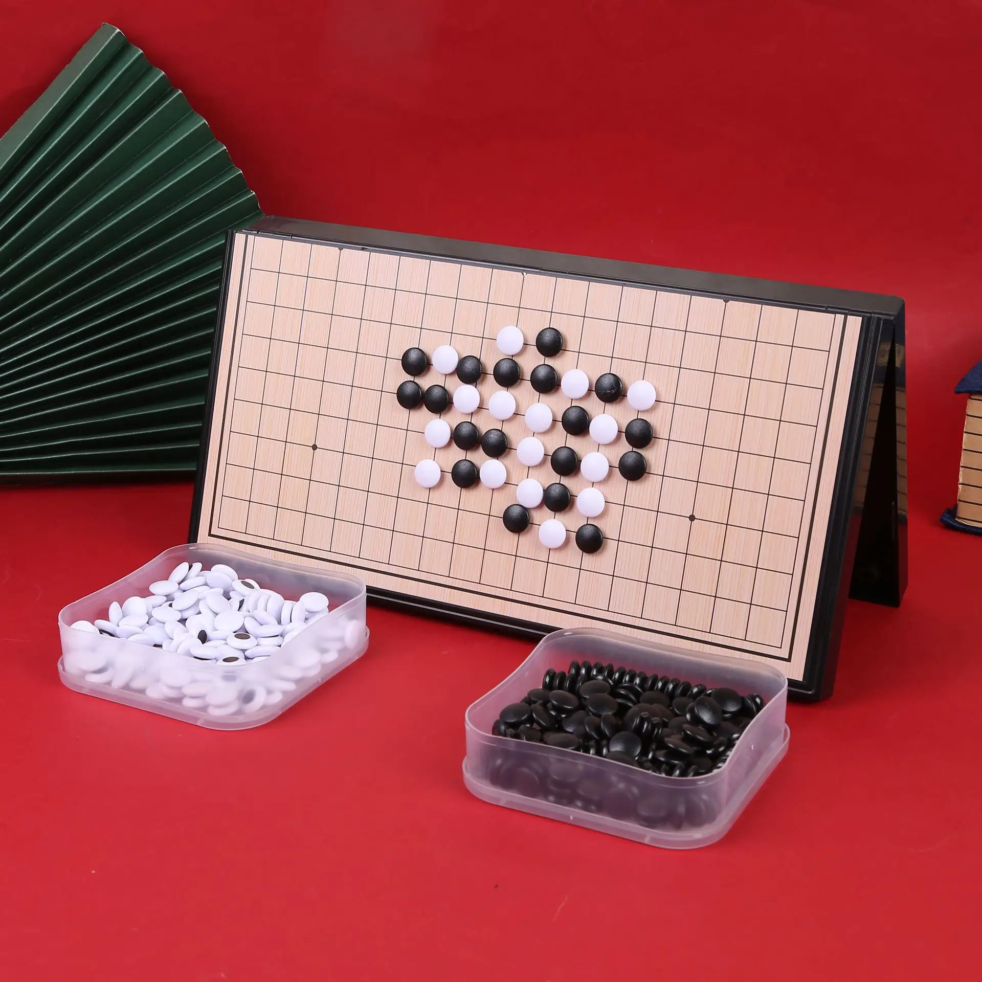Hot Sale Chinese Go Chess Board Ceramic Stone Weiqi Table Game Set