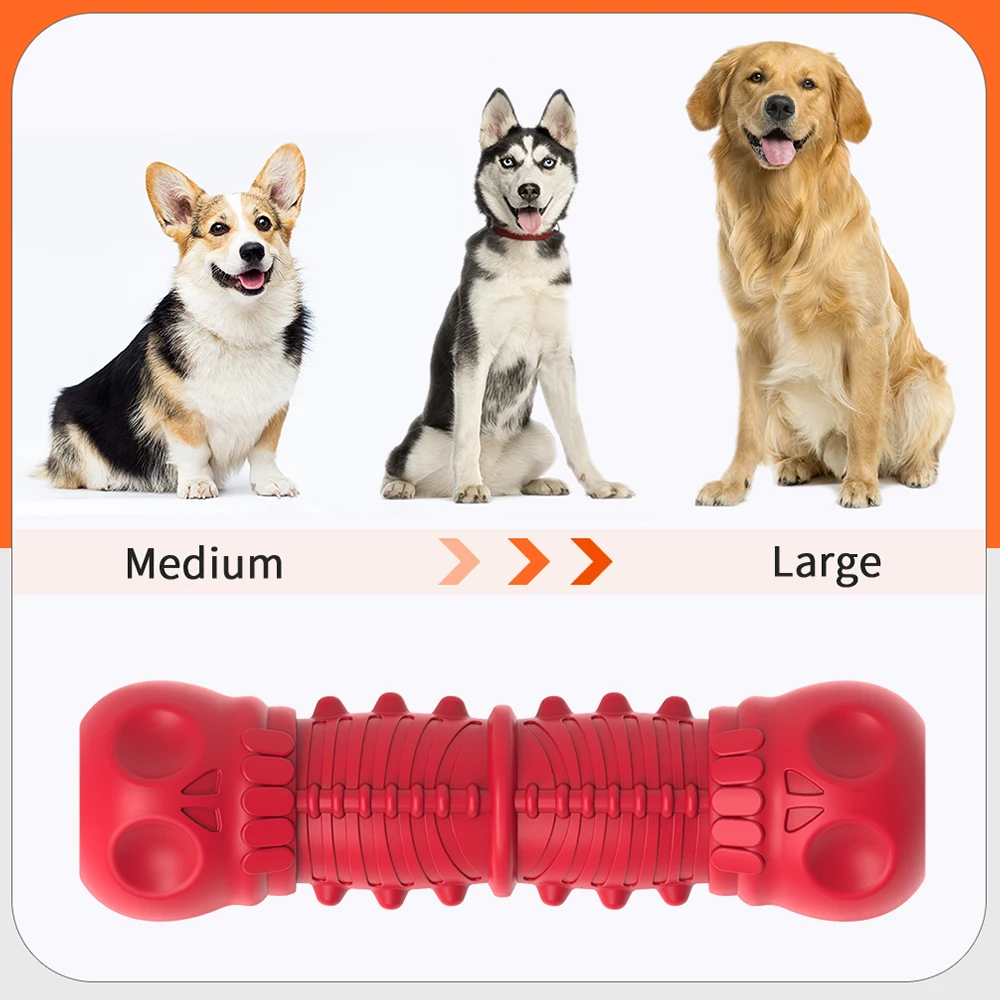 Kinyu Patent New Tough Rubber Dental Chew Dog Toys for Large Medium Breed