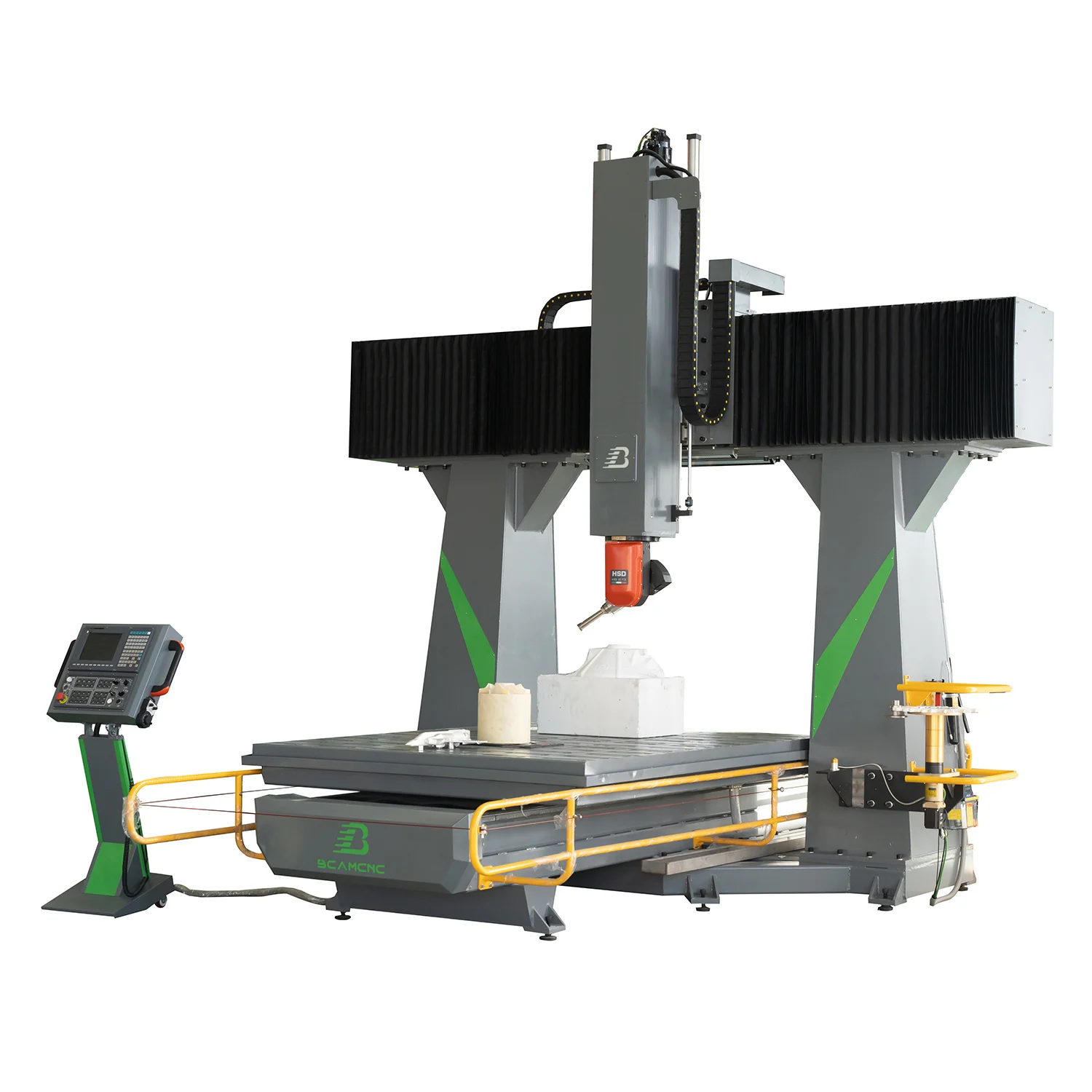 5 axis cnc router milling cutting machine with tool changer for shoe wood foam mould