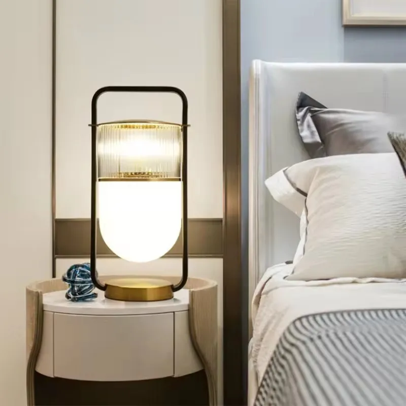 American Modern Art Design Crystal Glass Table Lamp Celeste Desk Light For Restaurant