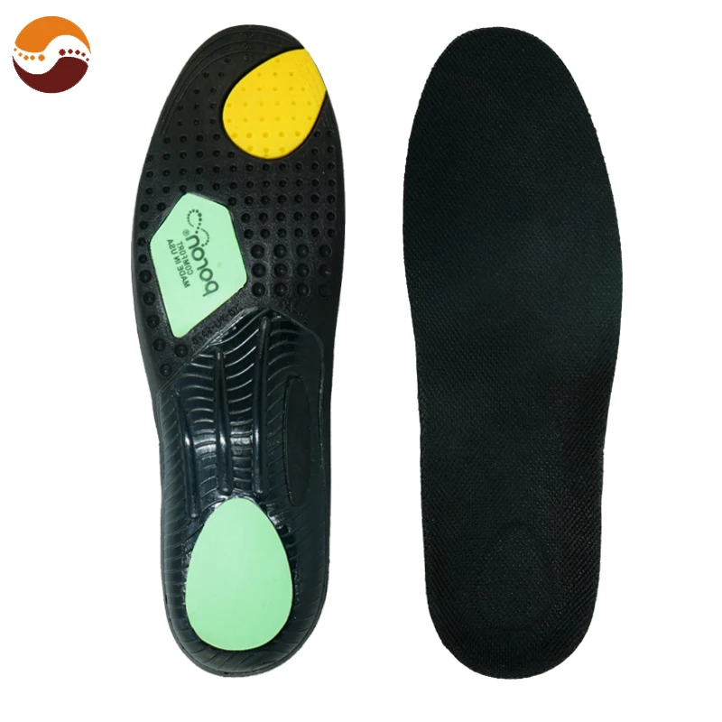 2023 New Style Soft PU Poron Double Shock Absorption TPU Arch Support Insoles Sports Insoles