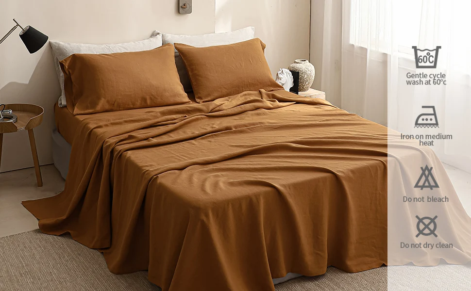 Linen Bed 100% Pure French Linen Duvet cover Sets Customer Size bedding sets Bedsheet Hotel Bed Linen