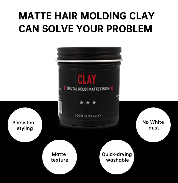 Strong Hold Hair Pomade For Men Medium Shine Water Based Wax Like Flake Free Hair Gel Easy To Wash Out All Day Hold