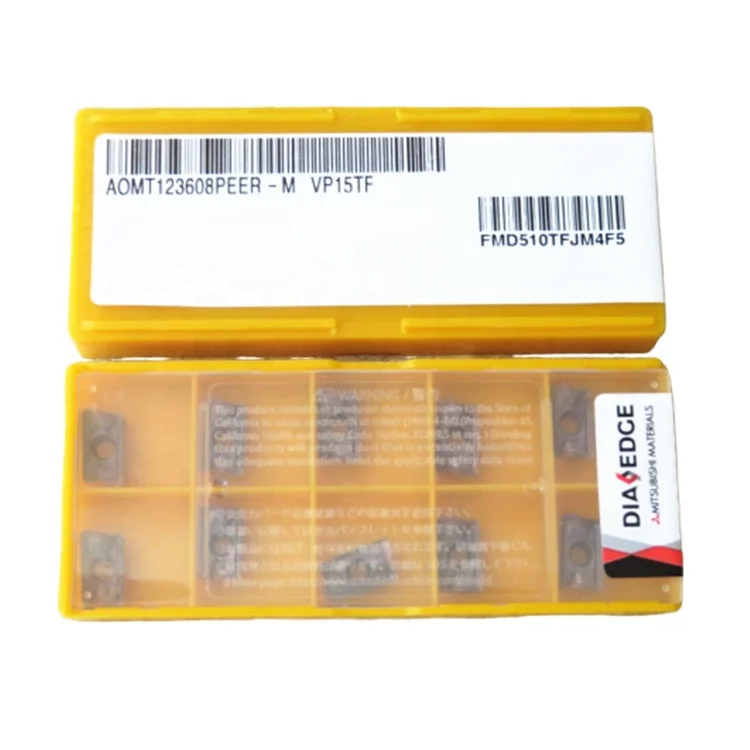 CNC carbide milling insert AOMT123608PEER VP15TF milling insert for face milling cutter