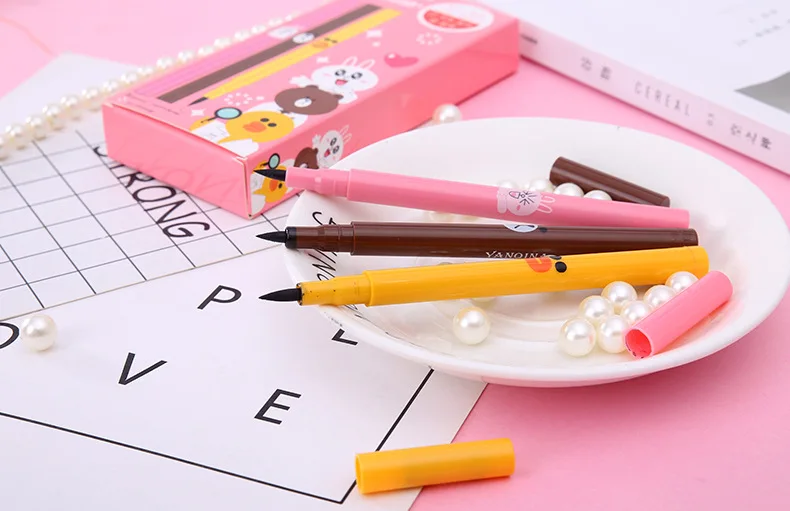 Best Sellers Cartoon Eyeliner Lasting waterproof sweatproof Anti halo dyeing Eyeliner Waterproof Liquid Eyeliner