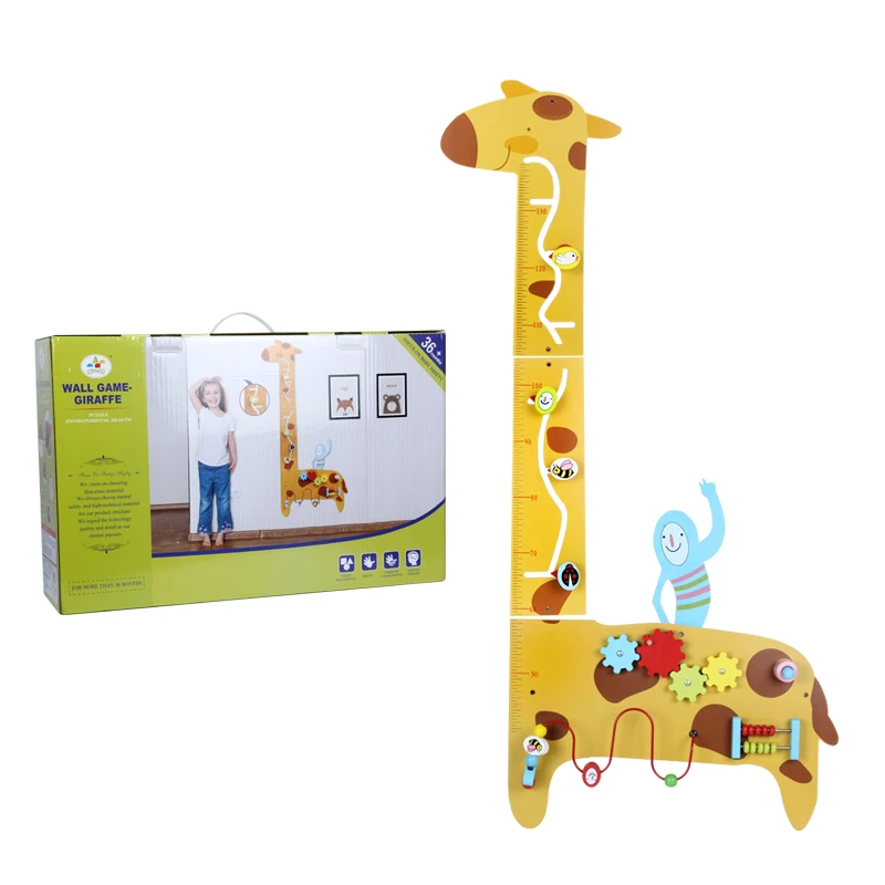 giraffe Metope Toys Activity Decoration Panel Kids Wood Shelf Wall wooden Toys