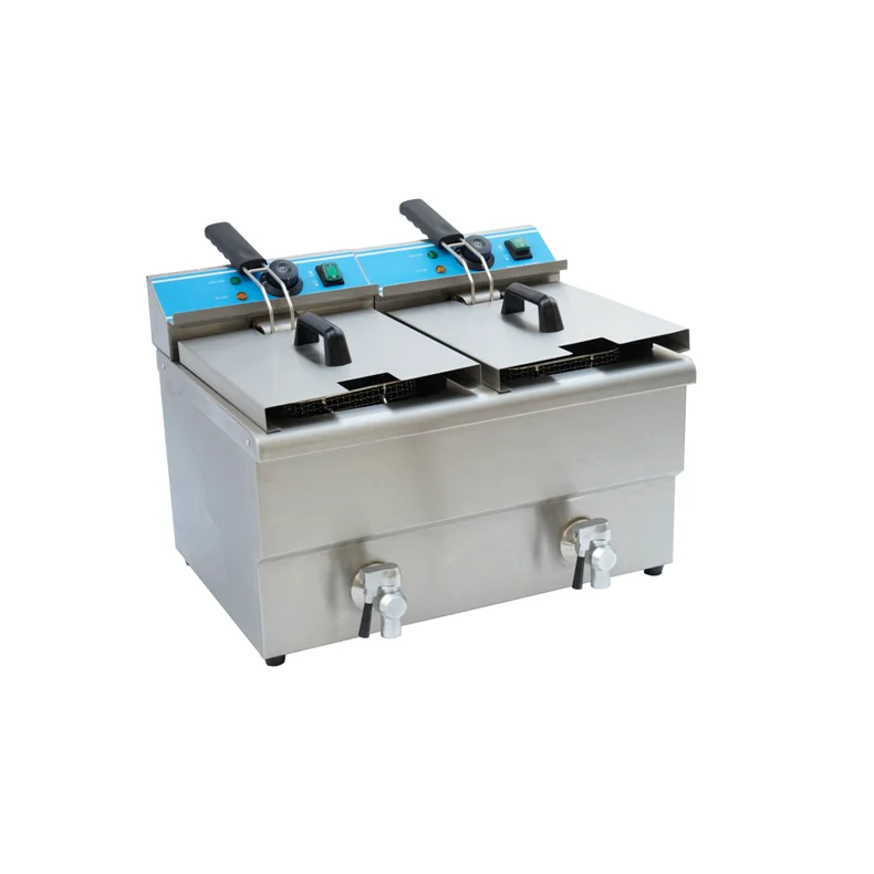 Commercial Countertop Fryer with Basket Stainless Steel Immersion Deep Fryer