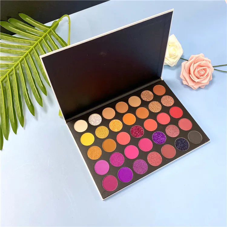 Highly Pigmented Long Lasting Waterproof Professional Contour Highlight Powder Makeup Shimmer Glitter Matte Eye Shadow Palette