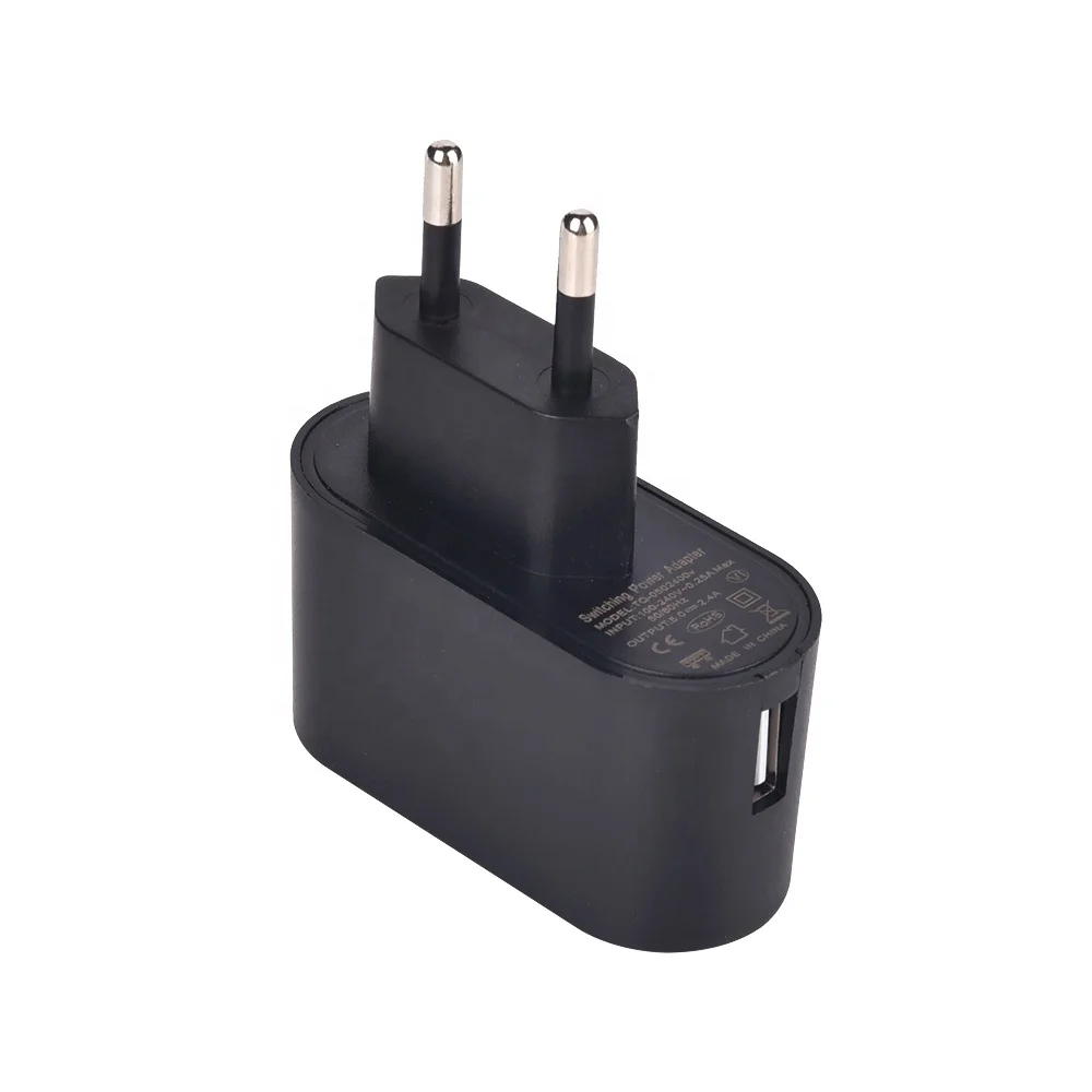EU US plug 5v 0.5a 1a 2a 2.1a 2.4a 3a cheap single usb charger UL CE RCM RoHS certificate