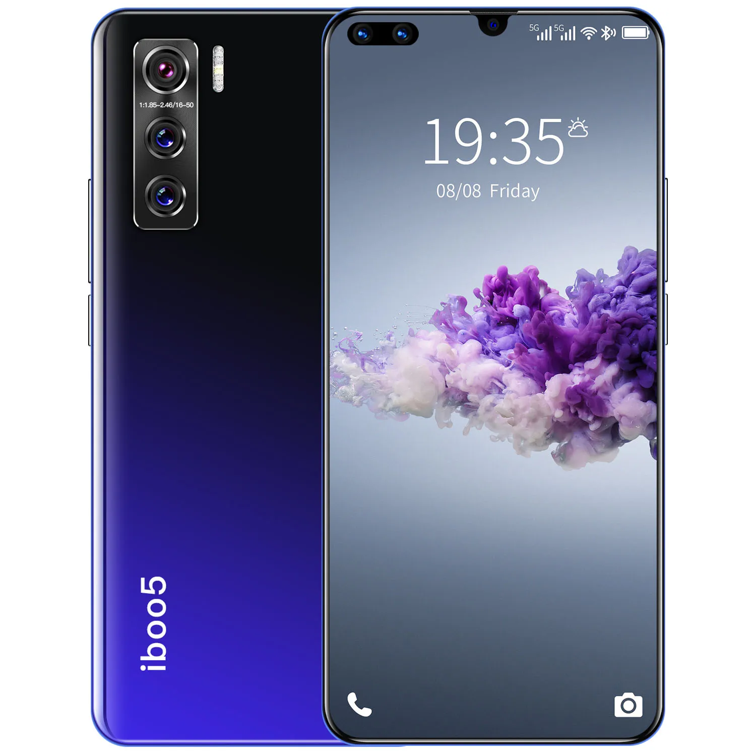  Iboo5 смартфон 10 core 6 7 'FHD 21MP + 48MP 12 Гб 512 1440x3040px мобильный Android 0 с распознаванием лица функцией отпечатка пальца