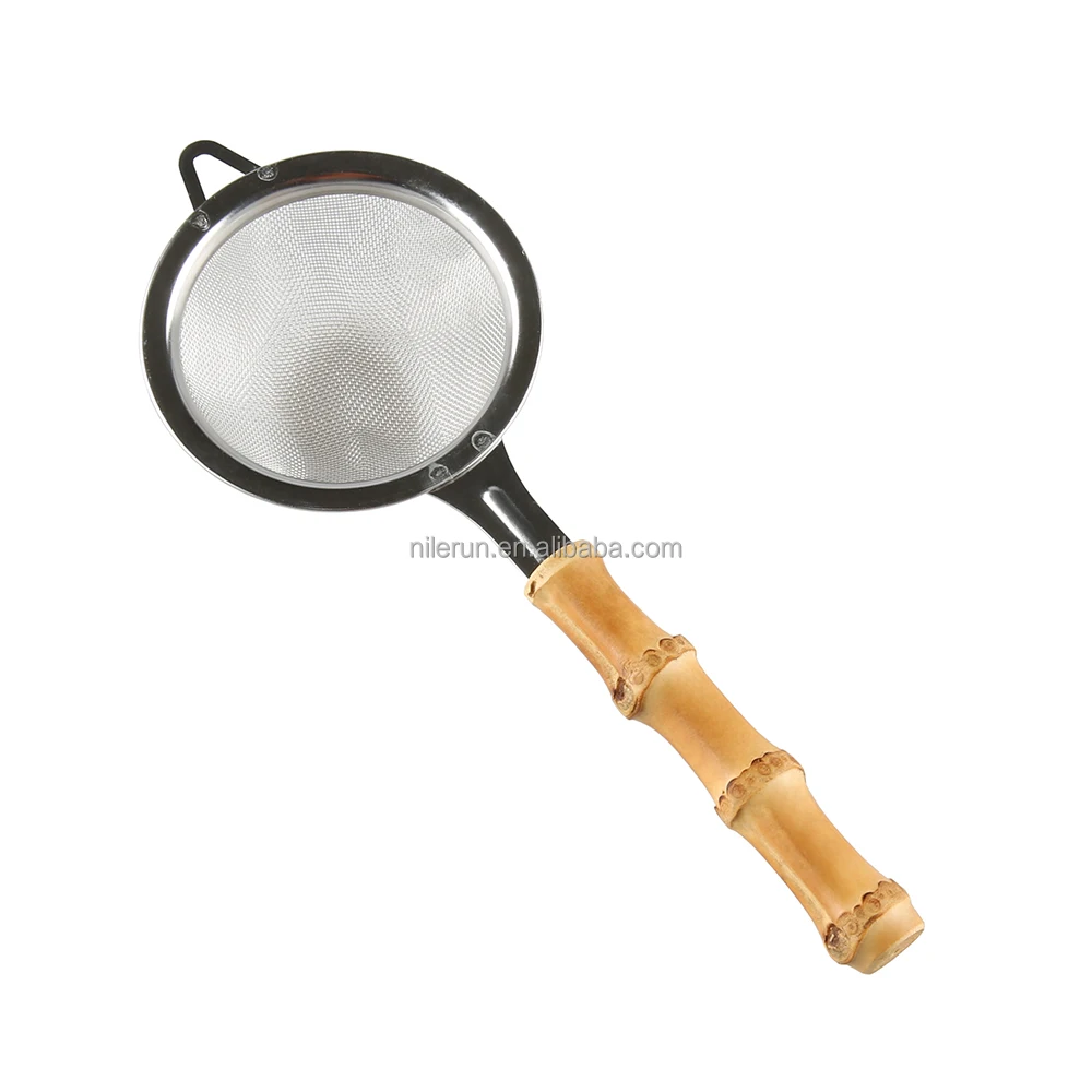 Stainless Steel Bamboo Root Residue Separator Sieve Sifter Residue Separator Skimmer Colander Flour Filter Fine Mesh Strainer