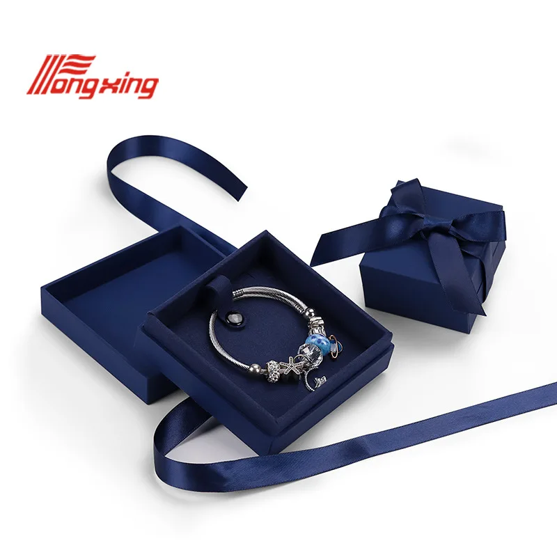 velvet ring boxes jewelry packaging gift box custom logo high-grade jewelry box for small business