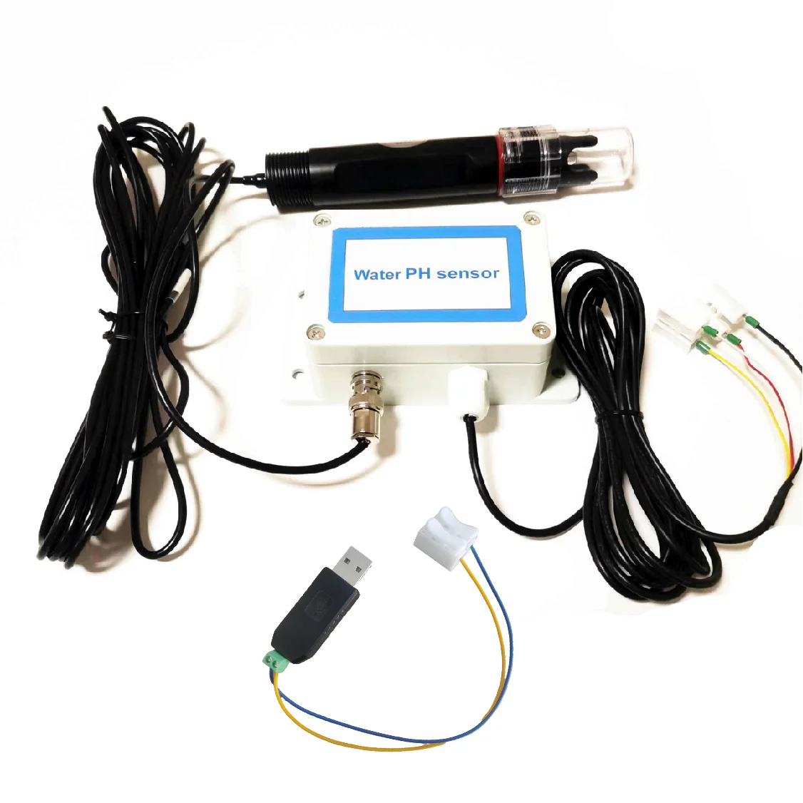 HONDETECH High Performance High Precision Electrode 4-20mA RS485 Water PH Sensor