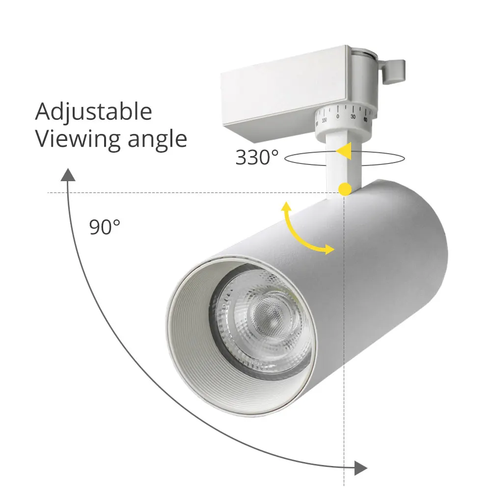 Modern Surface Mounted Spotlights Adjustable 10W COB TrackLight/Track Light/led Track Lighting