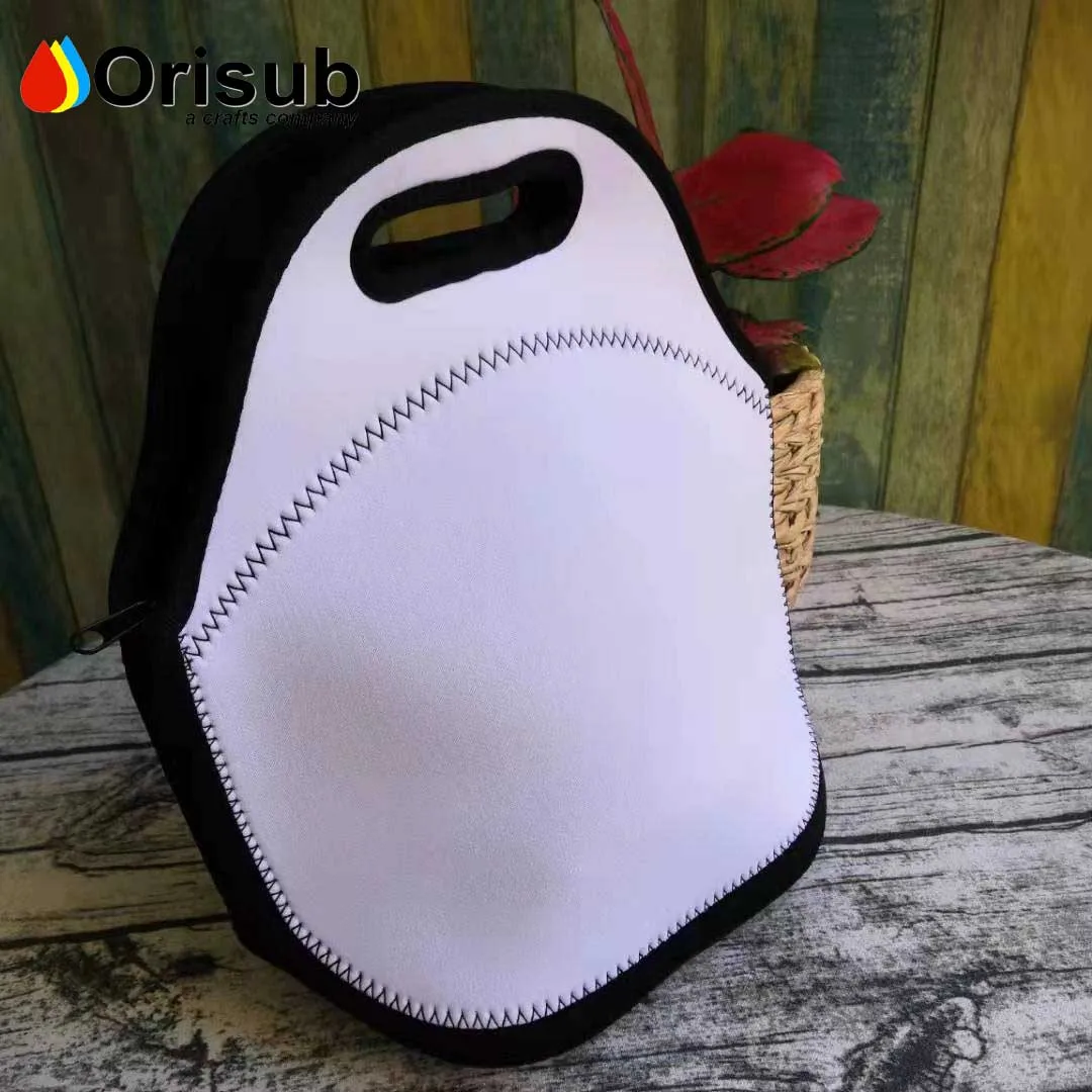 Sublimation neoprene lunch tote personalized lunch bag for printing
