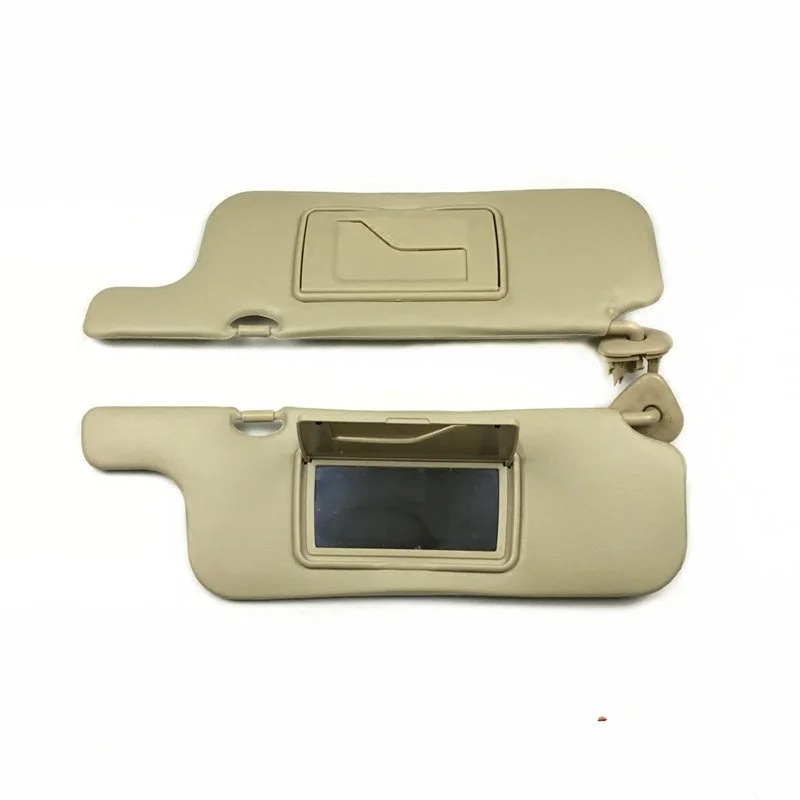Front Windshield Sunshade Anti-Glare Sunshade With Mirror Kit Beige FOR Toyota Corolla 2003-2012