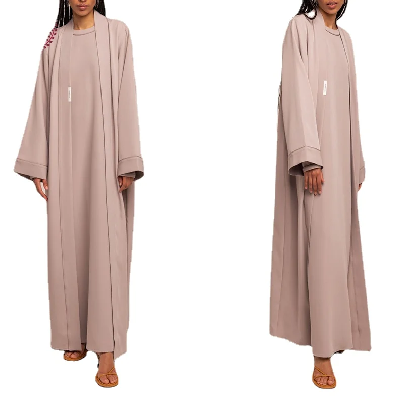 Surprise Price XXL Abya Dubai Woman Muslim Dress M Lace Abaya OEM Service Open Abaya 2023