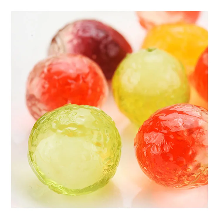 
Wholesale Crystal Various Fruits Vitamin C Flavor Candy Assorted Fruit Flavors Soft Fruit Bulk Gummy Candy 